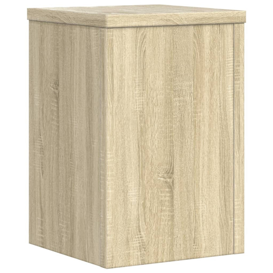 Plantenstandaards 2 st 20x20x30 cm bewerkt hout sonoma eiken