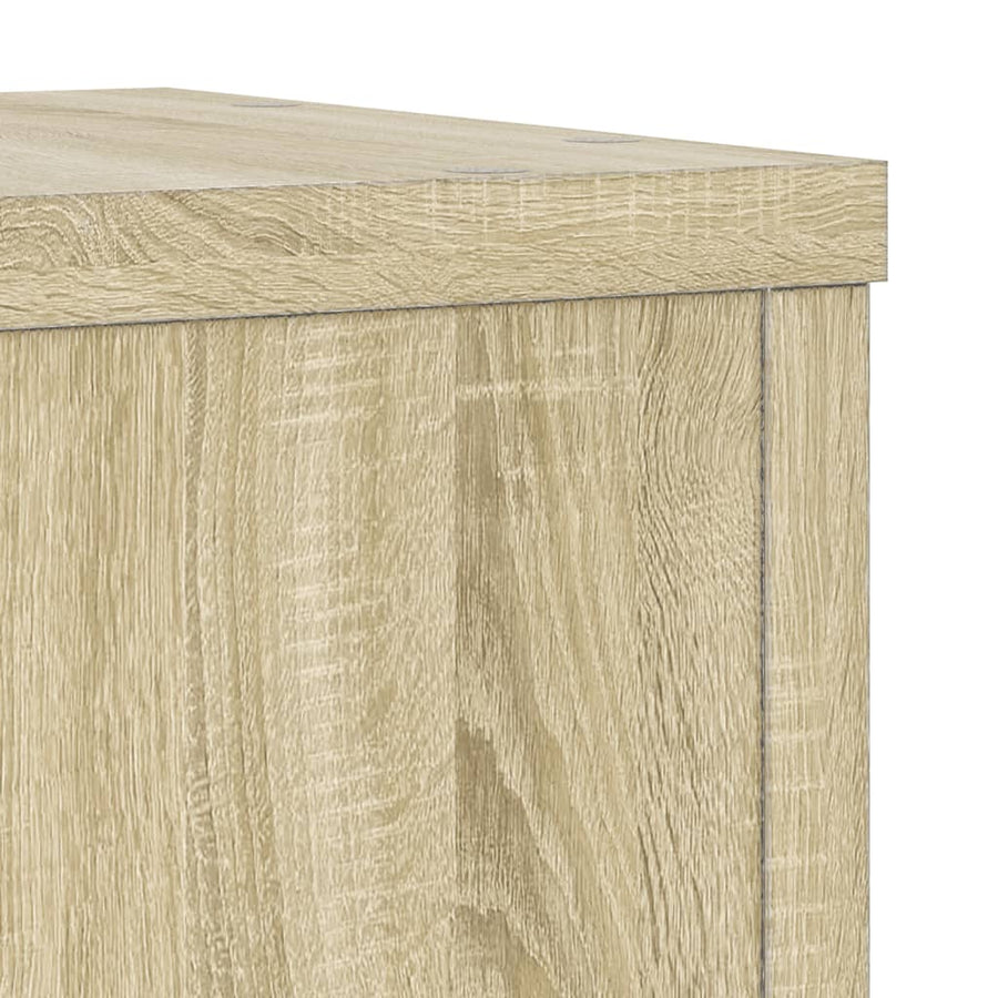Plantenstandaards 2 st 20x20x30 cm bewerkt hout sonoma eiken