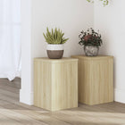 Plant stands 2 pcs 20x20x30 cm engineered wood Sonoma oak