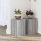 Plant stands 2 pcs 20x20x30 cm treated wood grey Sonoma