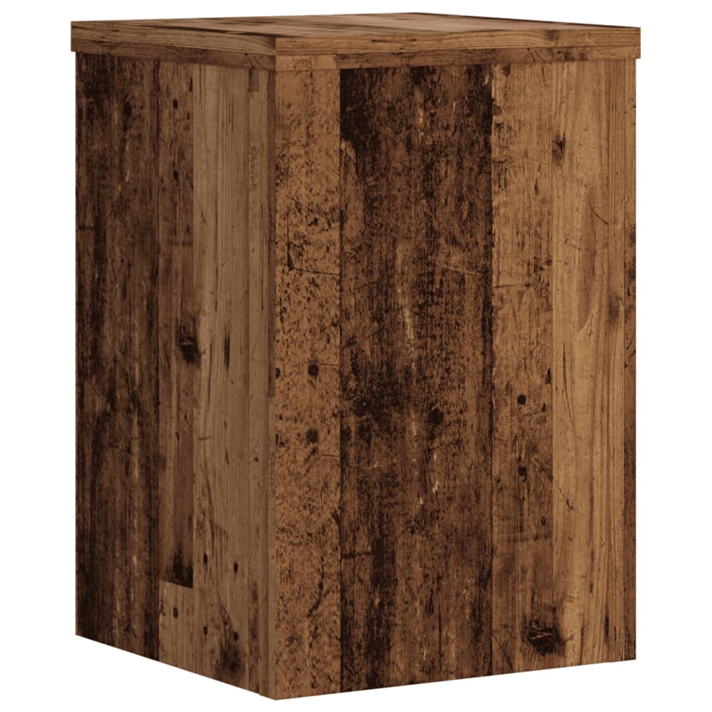 Plantenstandaards Bewerkt Hout Kleurig 20 x 20 x 30 cm Oud hout