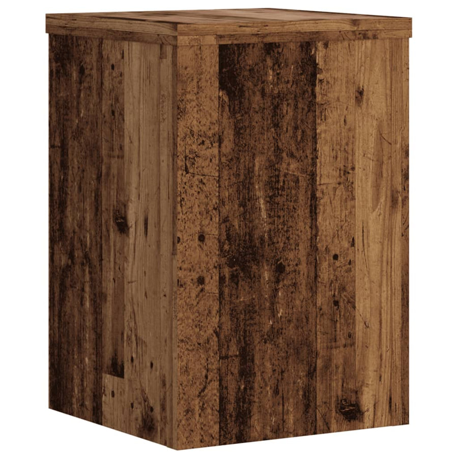 Plantenstandaards Bewerkt Hout Kleurig 20 x 20 x 30 cm Oud hout