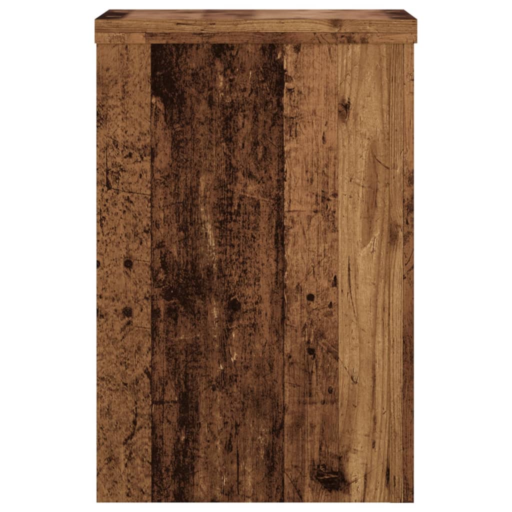 Plantenstandaards Bewerkt Hout Kleurig 20 x 20 x 30 cm Oud hout