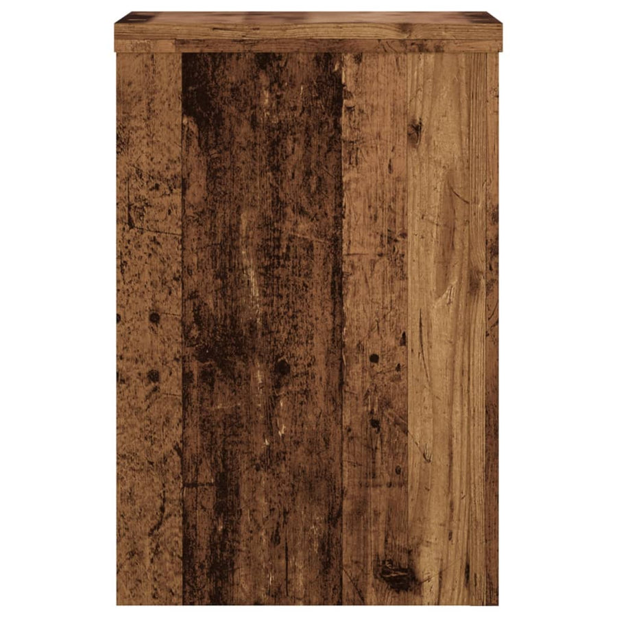 Plantenstandaards Bewerkt Hout Kleurig 20 x 20 x 30 cm Oud hout