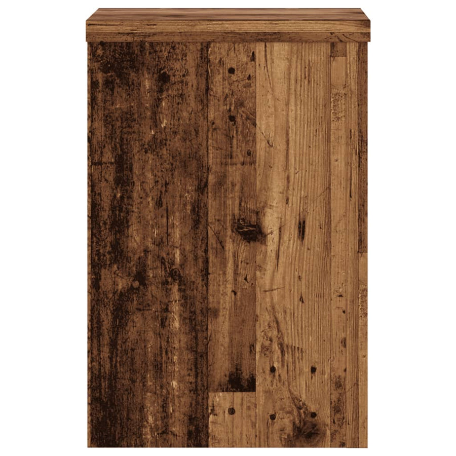 Plantenstandaards Bewerkt Hout Kleurig 20 x 20 x 30 cm Oud hout