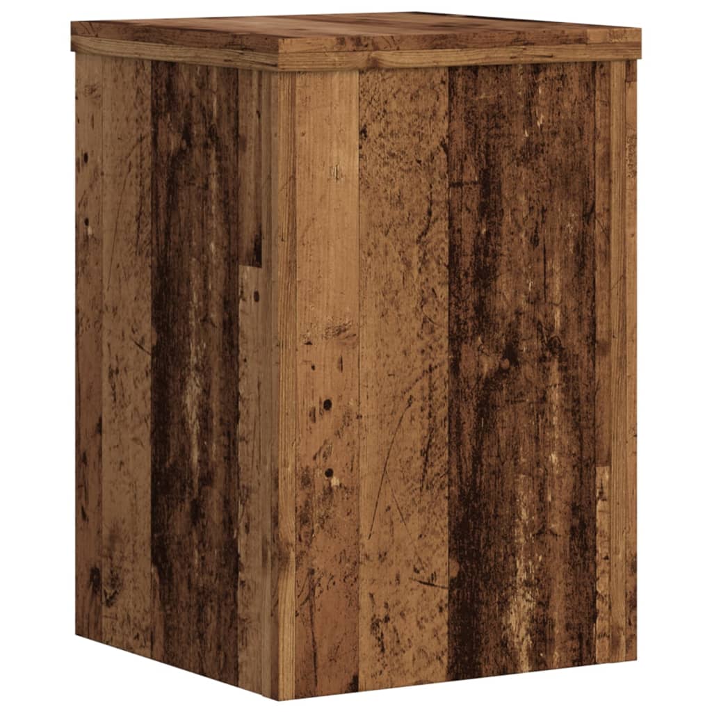 Plantenstandaards Bewerkt Hout Kleurig 20 x 20 x 30 cm Oud hout