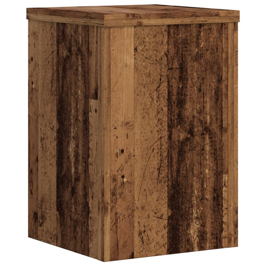 Plantenstandaards Bewerkt Hout Kleurig 20 x 20 x 30 cm Oud hout