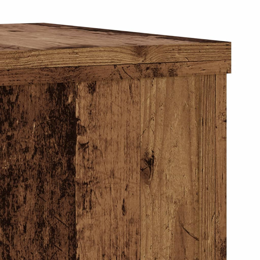 Plantenstandaards Bewerkt Hout Kleurig 20 x 20 x 30 cm Oud hout