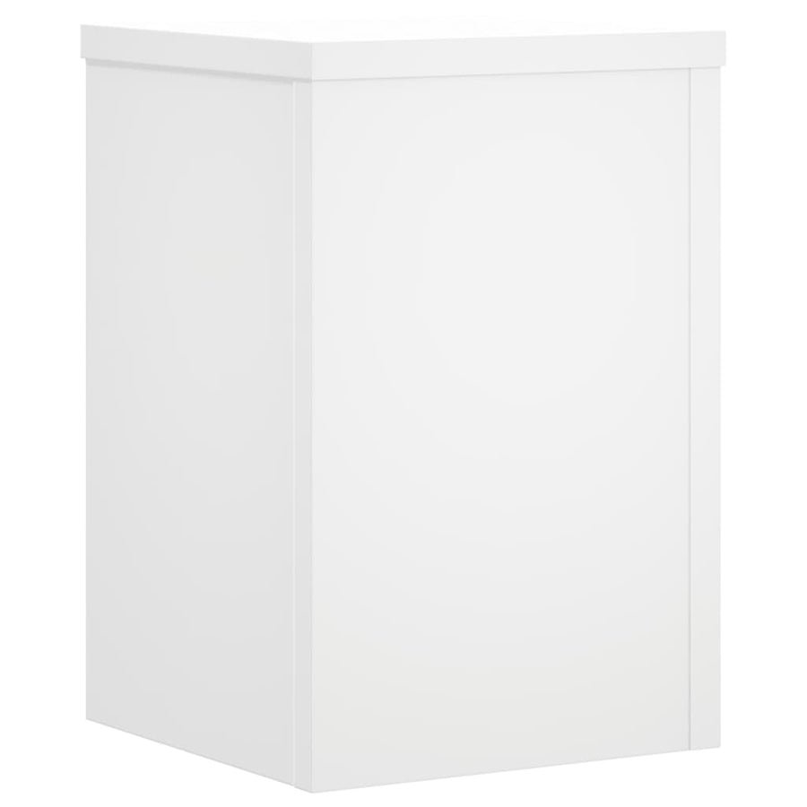 Plantenstandaards 2 st 25x25x35 cm bewerkt hout wit