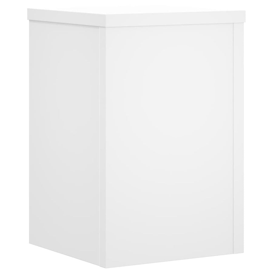 Plantenstandaards 2 st 25x25x35 cm bewerkt hout wit