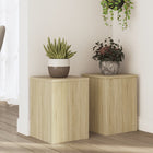 Plant stands 2 pcs 25x25x35 cm engineered wood Sonoma oak