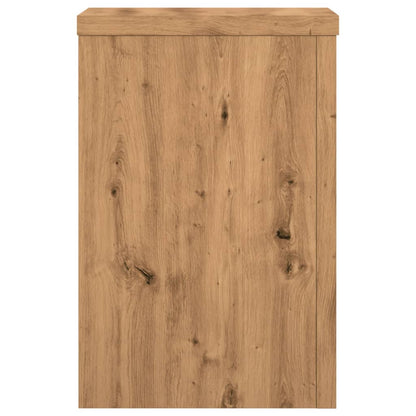 Plantenstandaards 2 st 25x25x35 cm hout artisanaal eiken
