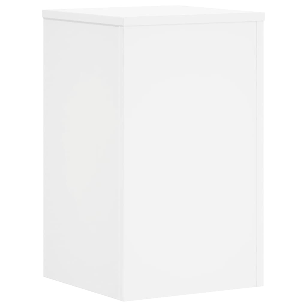Plantenstandaards 2 st 30x30x50 cm bewerkt hout wit