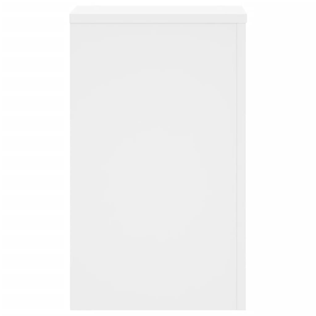 Plantenstandaards 2 st 30x30x50 cm bewerkt hout wit
