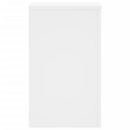 Plantenstandaards 2 st 30x30x50 cm bewerkt hout wit