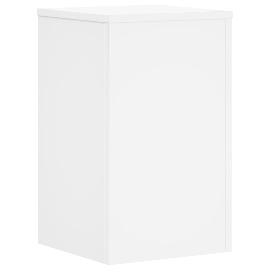 Plantenstandaards 2 st 30x30x50 cm bewerkt hout wit