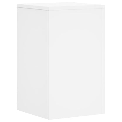 Plantenstandaards 2 st 30x30x50 cm bewerkt hout wit
