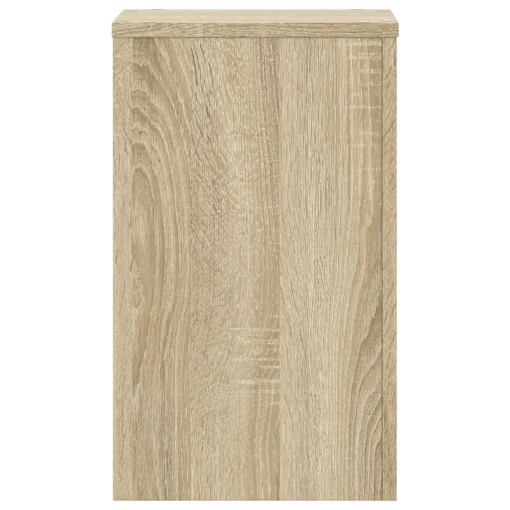 Plantenstandaards 2 st 30x30x50 cm bewerkt hout sonoma eiken