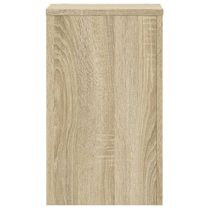Plantenstandaards 2 st 30x30x50 cm bewerkt hout sonoma eiken