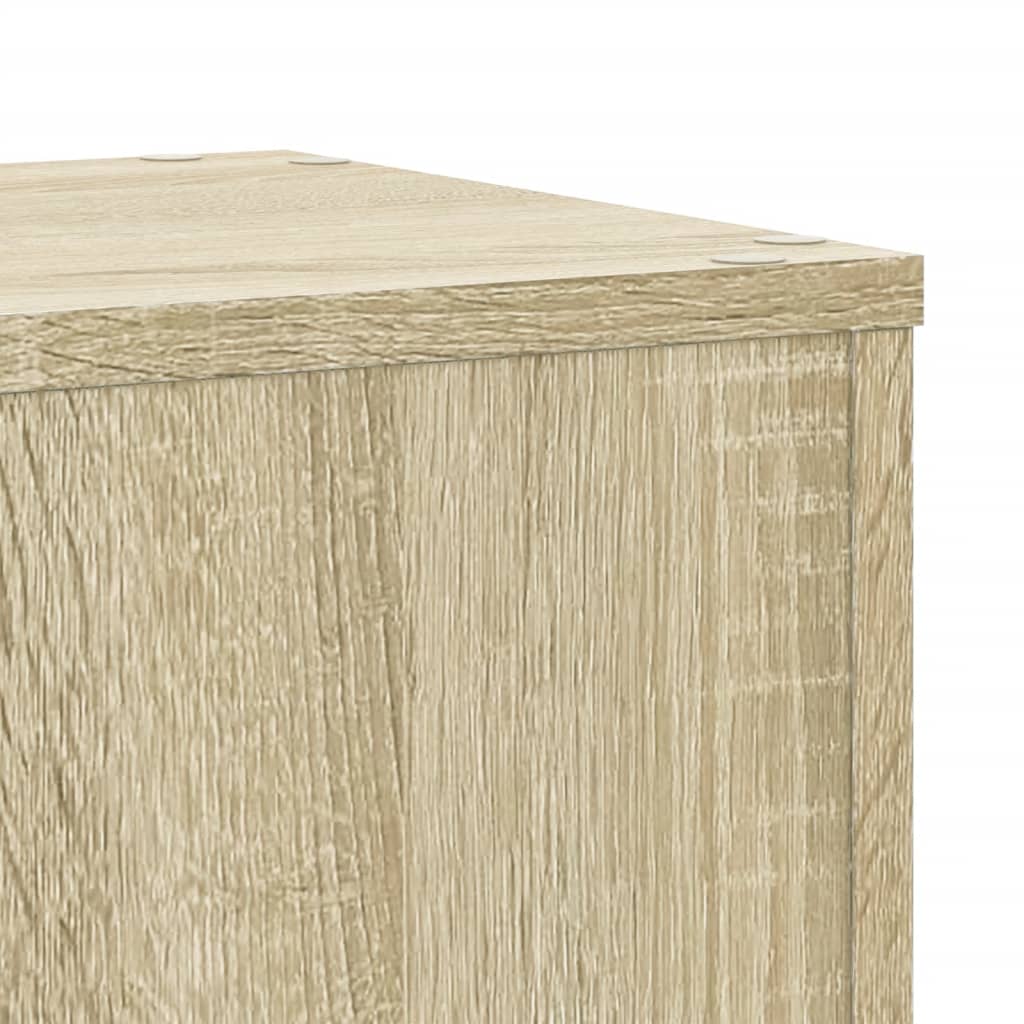 Plantenstandaards 2 st 30x30x50 cm bewerkt hout sonoma eiken
