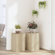 Plantenstandaard 30x30x50 cm bewerkt hout sonoma eiken