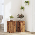 Plantenstandaard 30x30x50 cm bewerkt hout oud houtkleurig