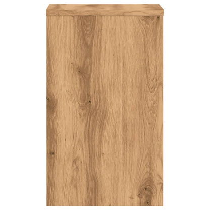 Plantenstandaards 2 st 30x30x50 cm hout artisanaal eiken