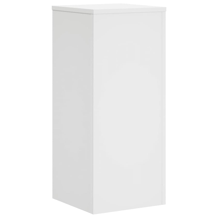 Plantenstandaards 2 st 30x30x70 cm bewerkt hout wit