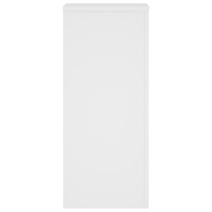 Plantenstandaards 2 st 30x30x70 cm bewerkt hout wit