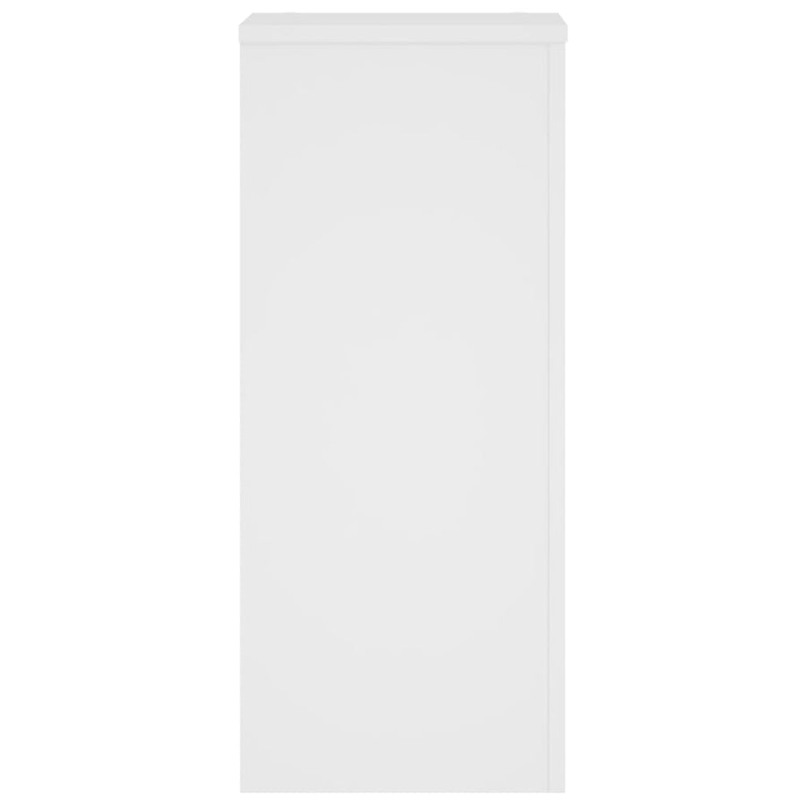Plantenstandaards 2 st 30x30x70 cm bewerkt hout wit