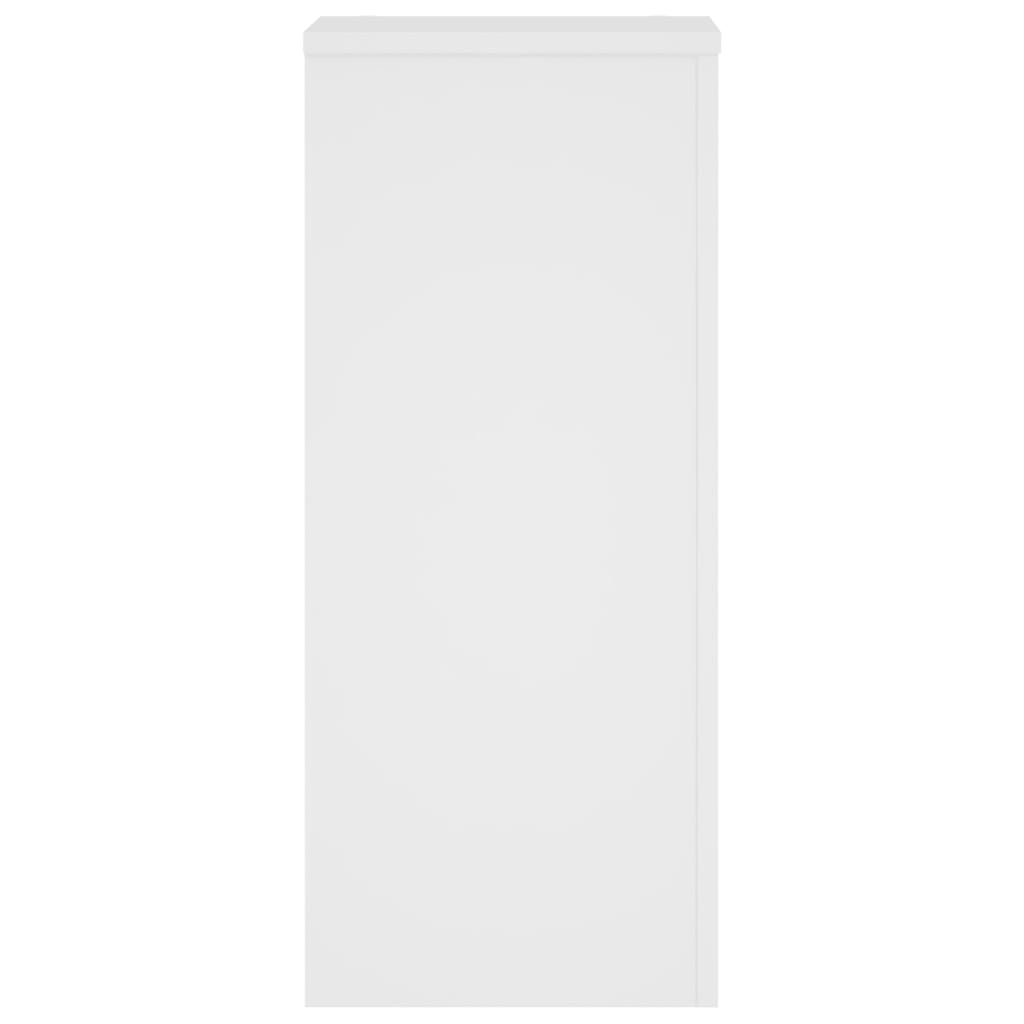 Plantenstandaards 2 st 30x30x70 cm bewerkt hout wit
