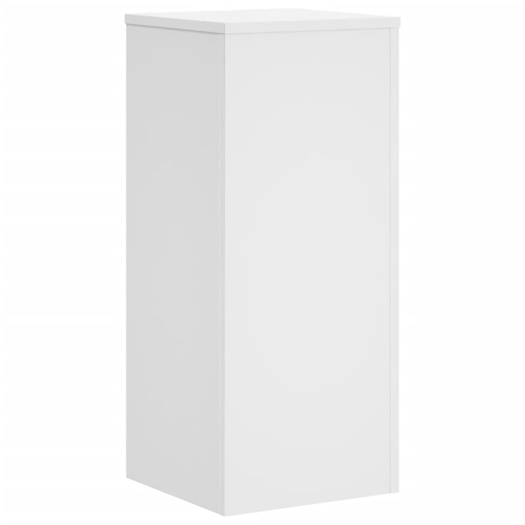Plantenstandaards 2 st 30x30x70 cm bewerkt hout wit