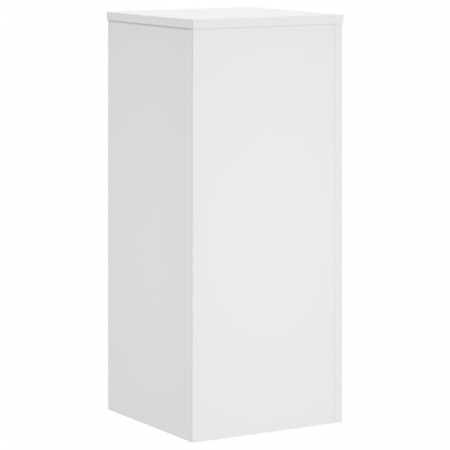 Plantenstandaards 2 st 30x30x70 cm bewerkt hout wit