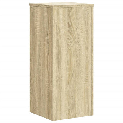 Plantenstandaards 2 st 30x30x70 cm bewerkt hout sonoma eiken