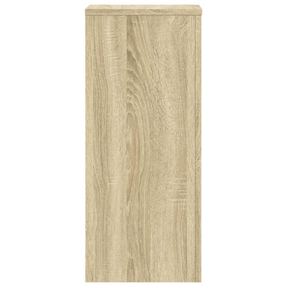 Plantenstandaards 2 st 30x30x70 cm bewerkt hout sonoma eiken