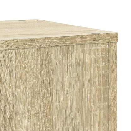 Plantenstandaards 2 st 30x30x70 cm bewerkt hout sonoma eiken