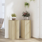 Plant stands 2 pcs 30x30x70 cm treated wood Sonoma oak