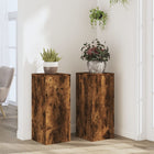 Plant Stands 2 pcs 30x30x70 cm Treated Wood Smoked Oak