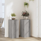 Plant stands 2 pcs 30x30x70 cm engineered wood grey Sonoma