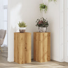 Plant Stands 2 pcs 30x30x70 cm artisanal oak wood