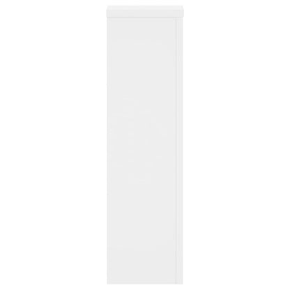 Plantenstandaard 2 st 17x17x60 cm bewerkt hout wit