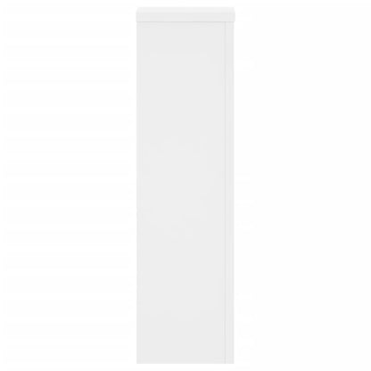 Plantenstandaard 2 st 17x17x60 cm bewerkt hout wit