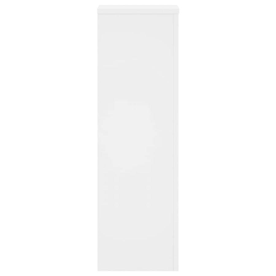 Plantenstandaards 2 st 25x25x80 cm bewerkt hout wit
