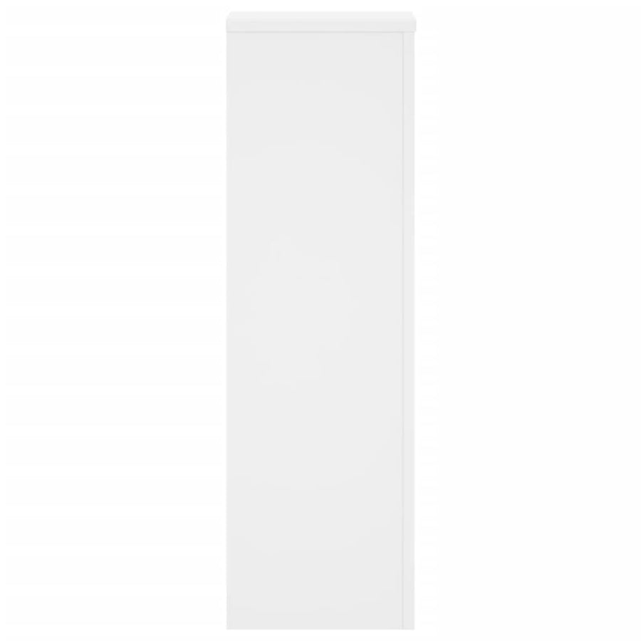 Plantenstandaards 2 st 25x25x80 cm bewerkt hout wit