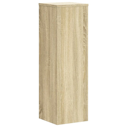 Plantenstandaards 2 st 25x25x80 cm bewerkt hout sonoma eiken