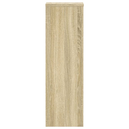 Plantenstandaards 2 st 25x25x80 cm bewerkt hout sonoma eiken