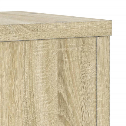 Plantenstandaards 2 st 25x25x80 cm bewerkt hout sonoma eiken