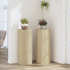 Plant stands 2 pcs 25x25x80 cm engineered wood Sonoma oak