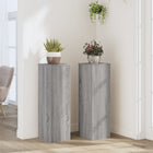 Plant stands 2 pcs 25x25x80 cm engineered wood grey sonoma