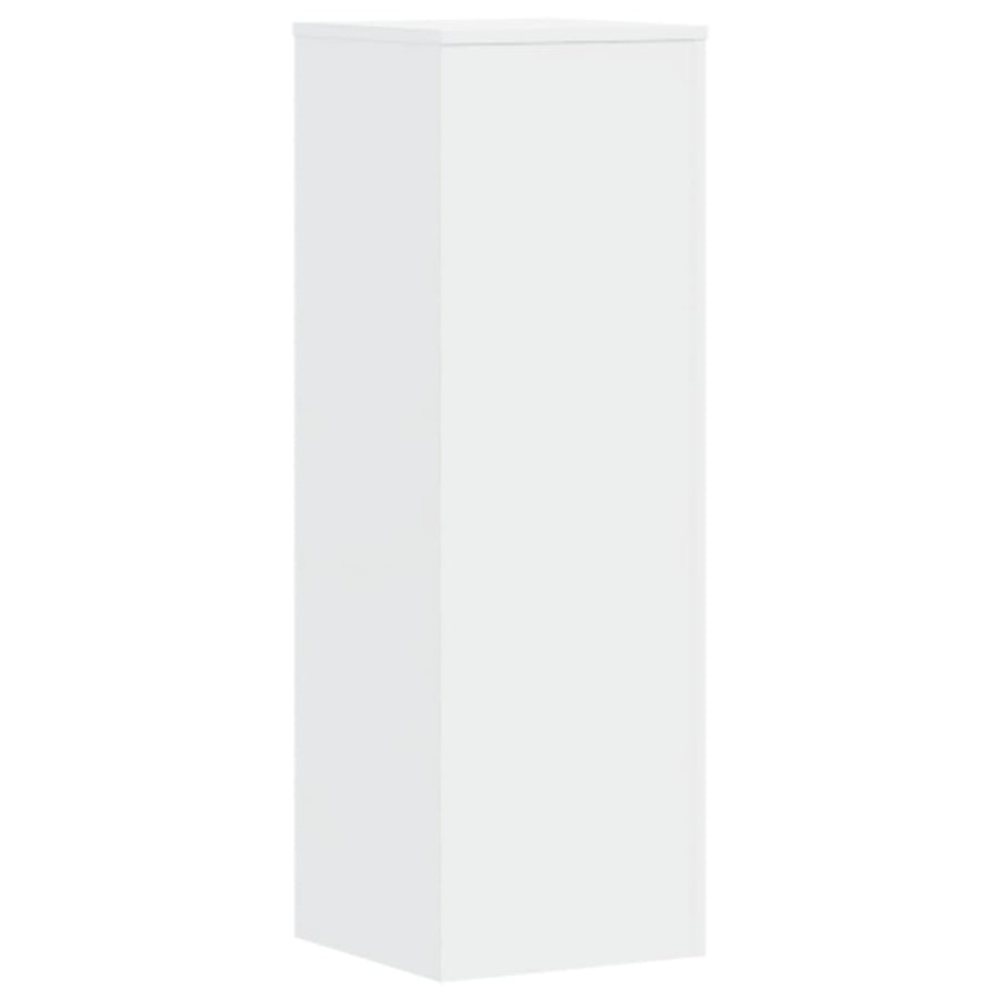 Plantenstandaard 33x33x100 cm bewerkt hout wit